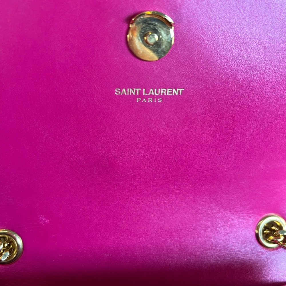 YSL Fuchsia Tassel Two way chain crossbody small bag - Picture 15 of 16